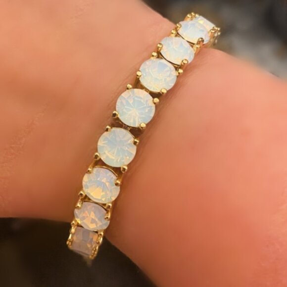 Park Lane Opal Impression Tennis Bracelet New - Picture 4 of 5